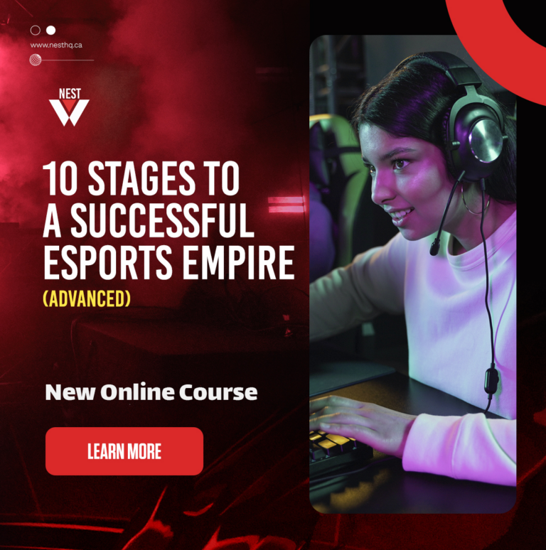 NEST advanced esports business course for learning marketing, pricing, sales, positioning, launch planning, and customer retention.